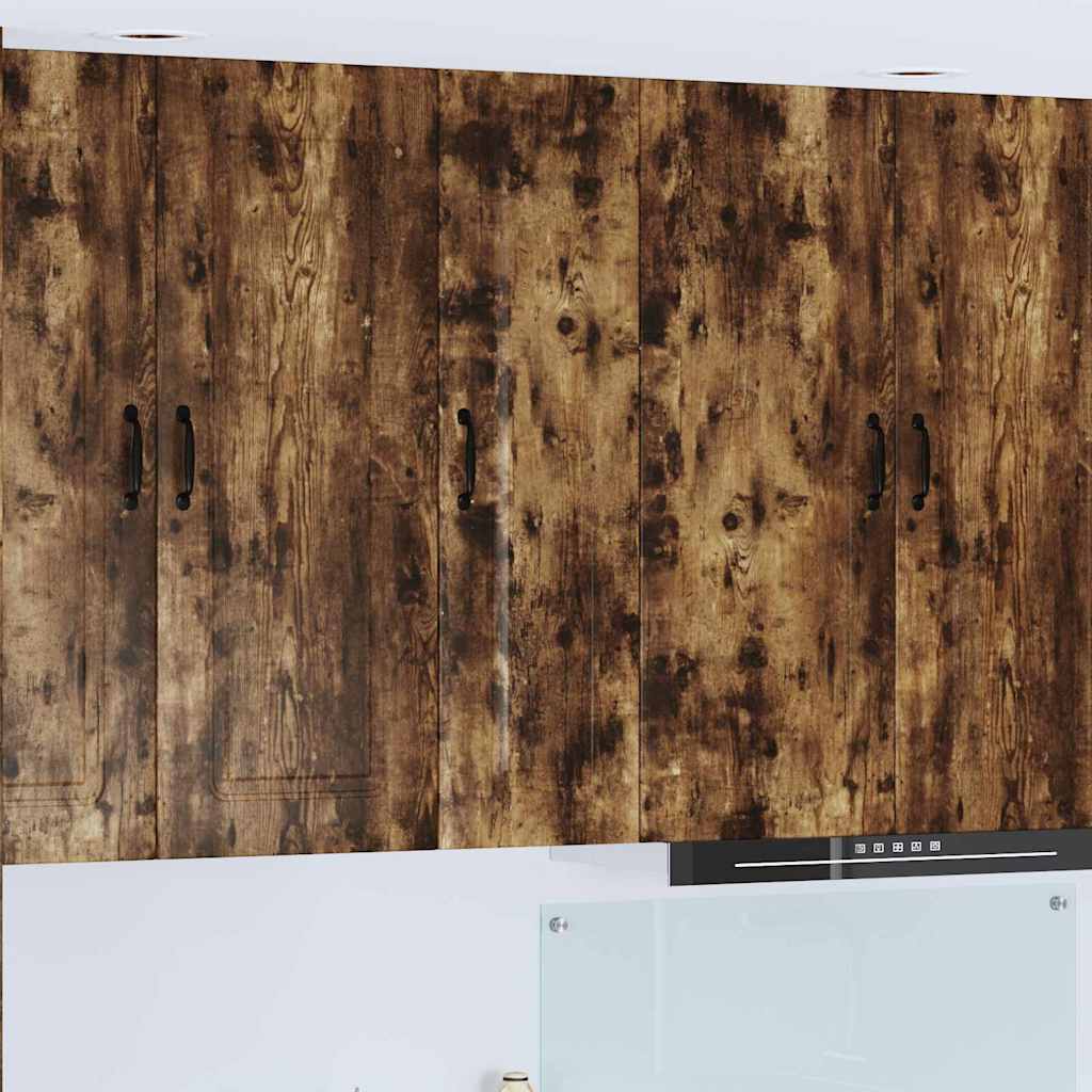 vidaXL Küchenwandschrank mit Regal Geräucherte Eiche 30 x 31 x 100 cm