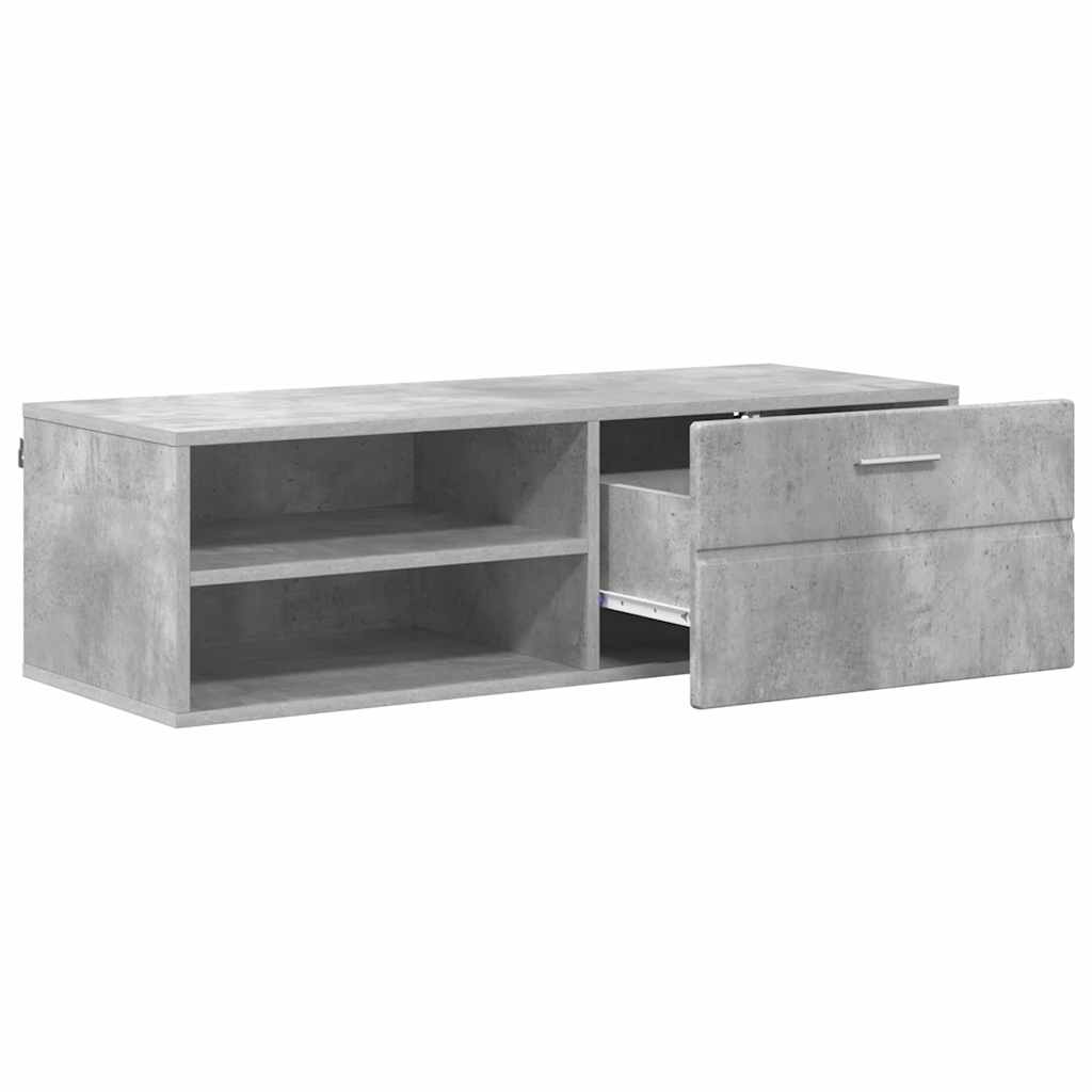 vidaXL Holzschrank Beton Grau 100,5 x 39 x 30 cm Holzwerkstoff - Image 5