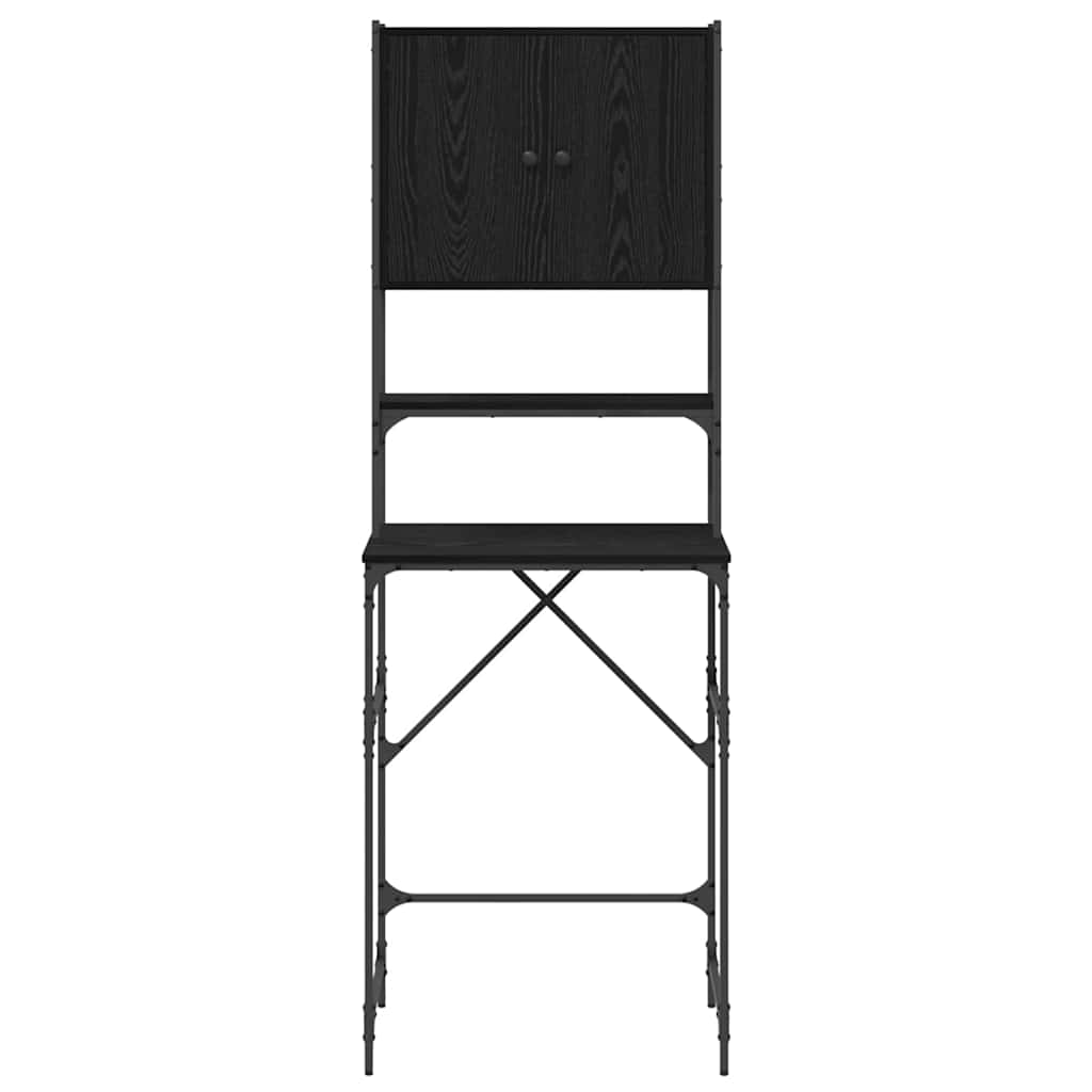 vidaXL Waschmaschinenschrank Schwarze Eiche 68 x 48,5 x 194 cm - Image 6