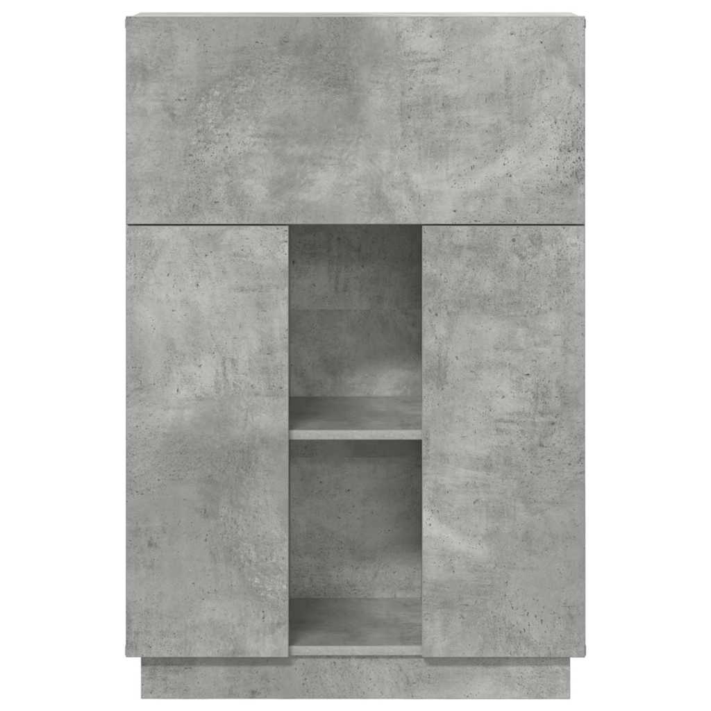 vidaXL Schreibtisch Beton Grau 71.5 x 31.5 x 106.5 cm Holzwerkstoff - Image 6