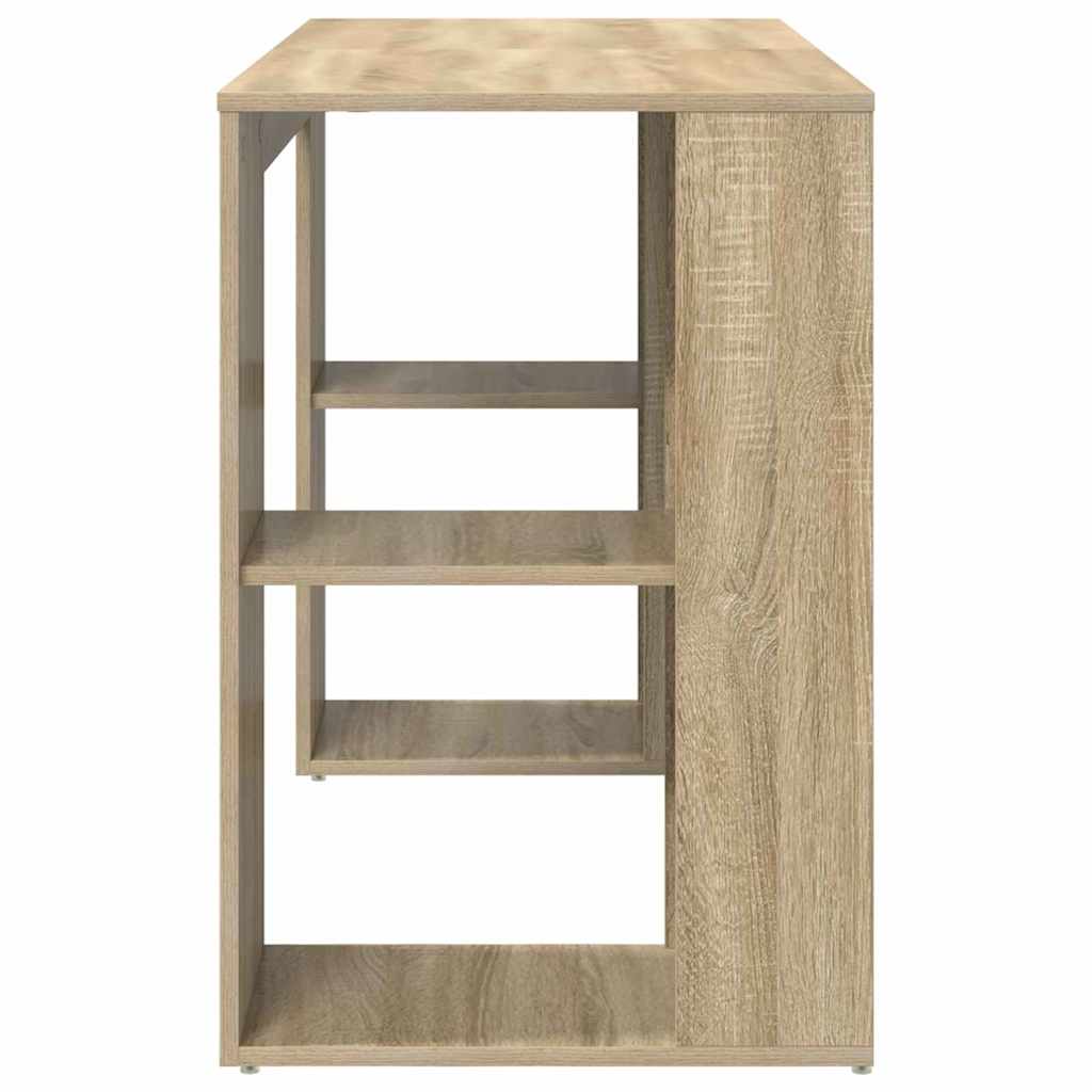 vidaXL Schreibtisch Sonoma-Eiche 130 x 50,5 x 75 cm Holzwerkstoff - Image 6