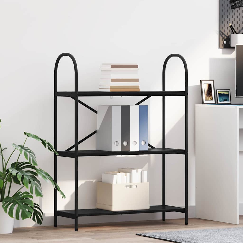 vidaXL Regal Schwarz Eichen-Optik 80 x 30 x 109 cm Holzwerkstoff