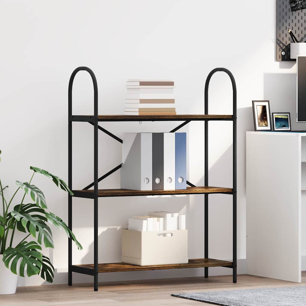 vidaXL Regal Räuchereiche 80 x 30 x 109 cm Holzwerkstoff