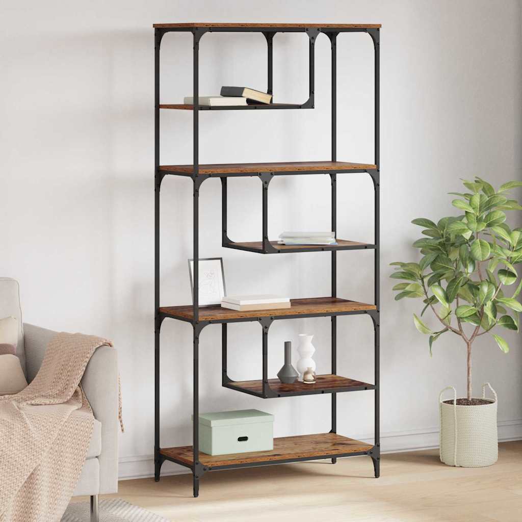 vidaXL Bücherregal Altholz 81 x 36 x 176 cm Holzwerkstoff