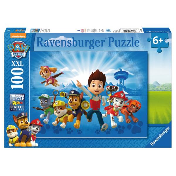 Puzzle Per Bambini Xxl Da 100 Pezzi - Team Paw Patrol - Disney - 6 Anni - 10899 - Ravensburger