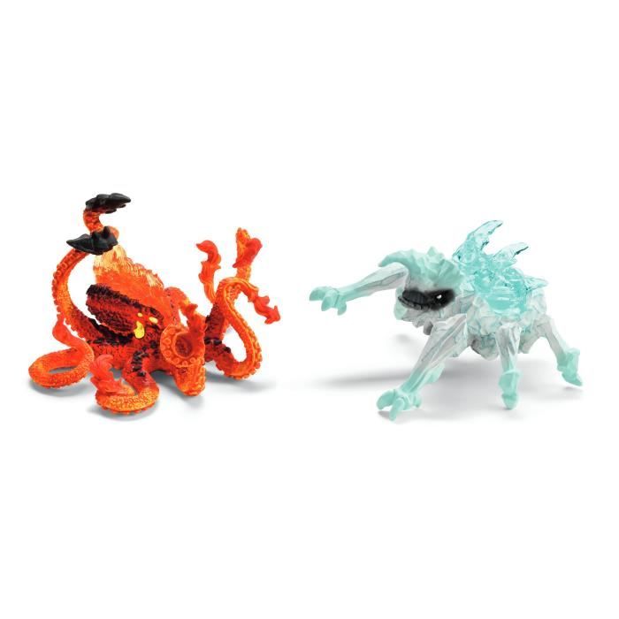 Figurine Del Duo Lava Octopus Vs Ice Bug, Schleich 70826 Creature Eldrador, Per Bambini Dai 6 Anni