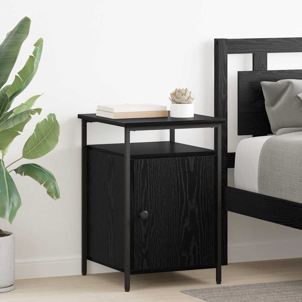 Armadio Da Notte 2 Pcs Rovere Nero 40 X 42 X 60cm