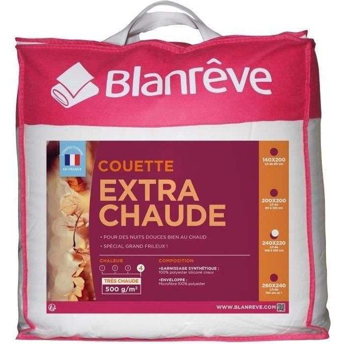 Blanreve Piumino In Microfibra Extra Caldo - 220 X 240 Cm - Bianco