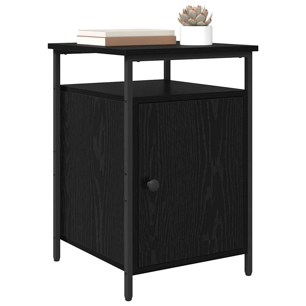 Armadio Da Notte Rovere Nero 40 X 42 X 60cm Legno Multistrato - Image 3