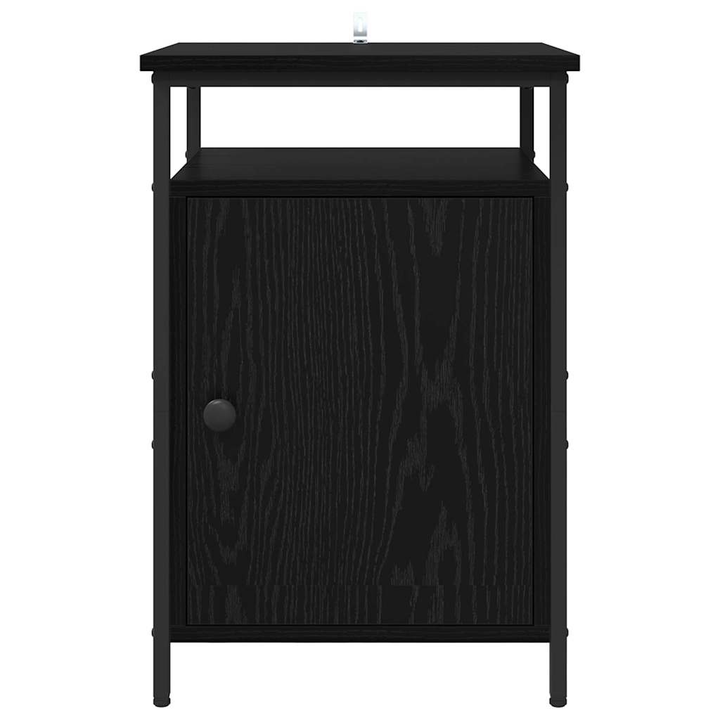 Armadio Da Notte Rovere Nero 40 X 42 X 60cm Legno Multistrato - Image 6