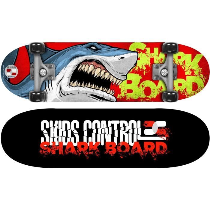 Stamp Skateboard 28 X 8 Shark Skid Control