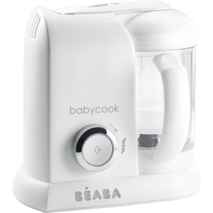 Beaba Babycook Solo Baby Robot Bianco E Argento
