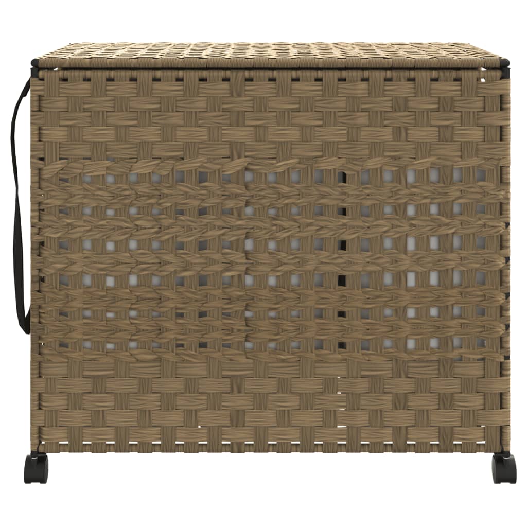 Cesto Portabiancheria Con Ruote 66x35x60 Cm Rattan - Image 3