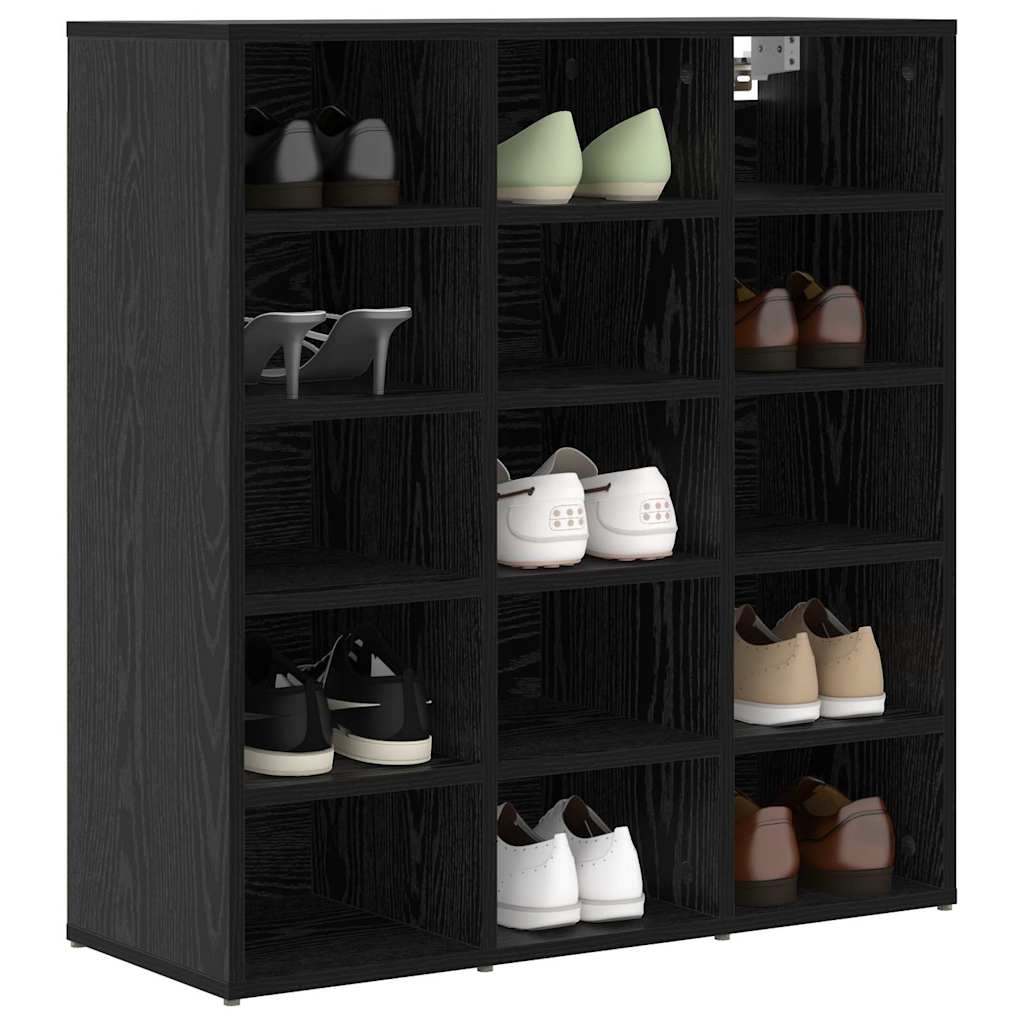 Mobile Per Scarpe Rovere Nero 77,5 X 30 X 83,5 cm - Image 3