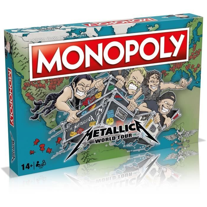 Gioco Da Tavolo - Mosse Vincenti - Monopoly Metallica - Accompagna La Band In Un Tour Mondiale