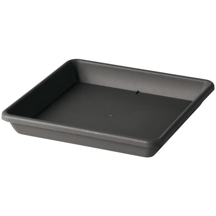 Deroma Sottovaso Per Vaso Square Day R Antracite - 45 cm