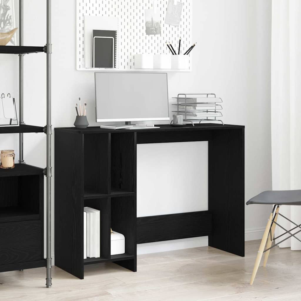 Scrivania Rovere Nero 102,5 X 35 X 75 Cm Legno Multistrato