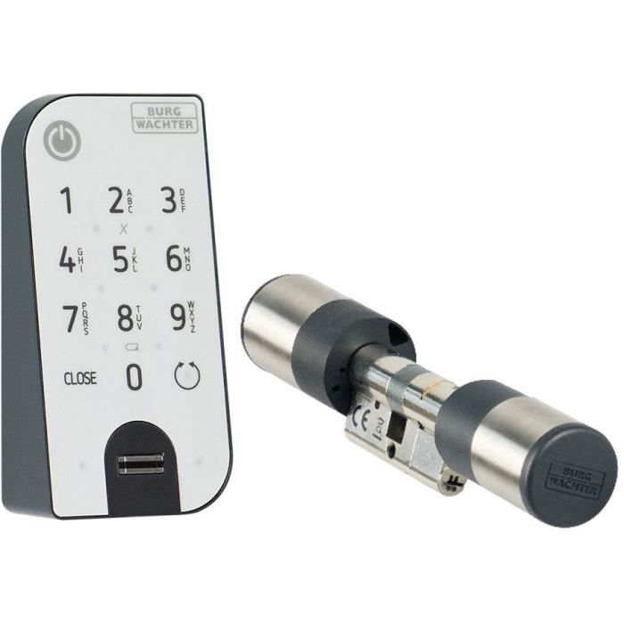 Cilindro Elettronico BurG-Wächter Secuentry Easy 7602 Con Tastiera Secuentry Fingerprint