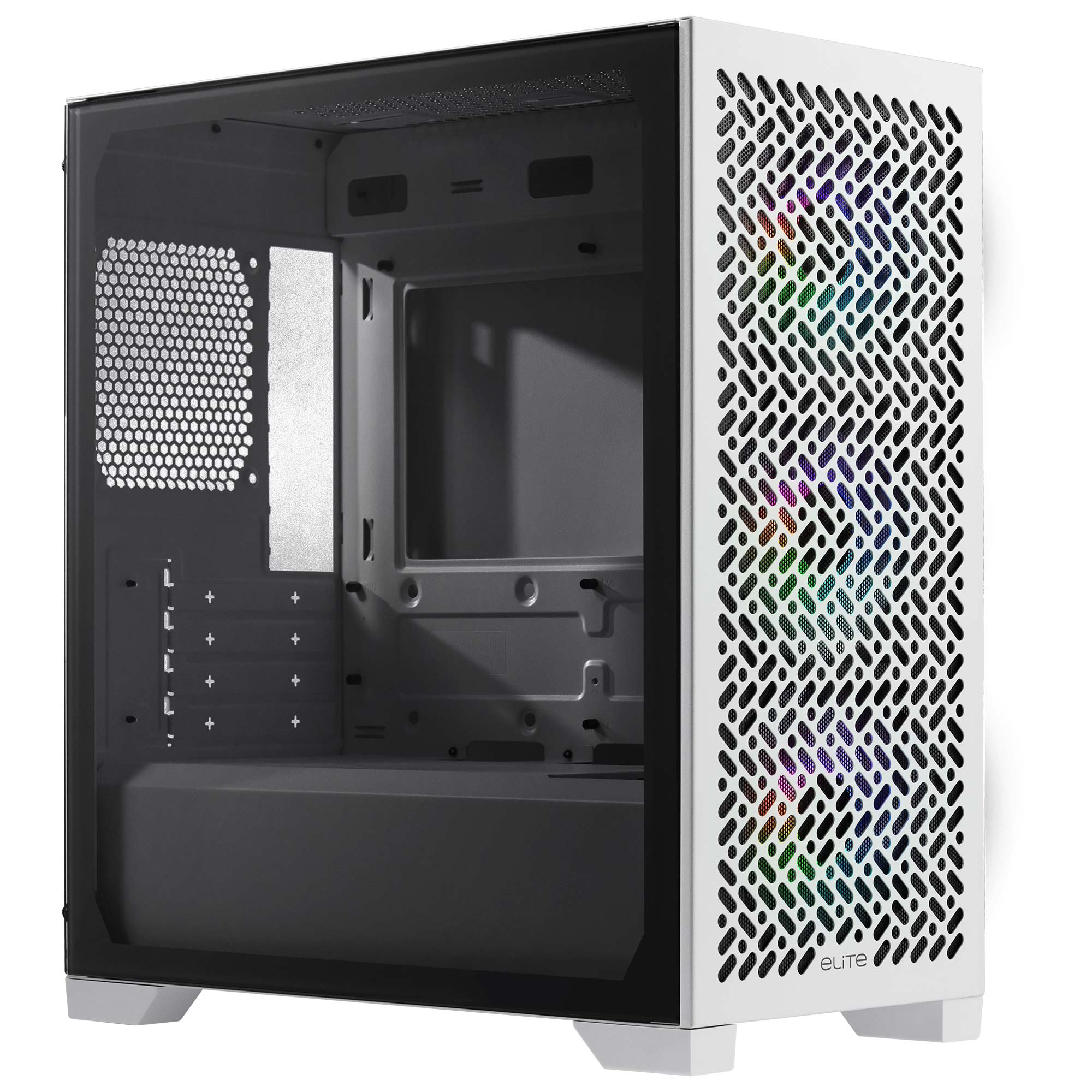 Cooler Master Case Mb Atx/micro Atx/mini Itx, 3 Ventole Argb, Supporto Rad 280mm, UsB-C, Bianco