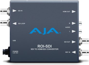 Aja RoI-Sdi - 0 - 40 °c - -40 - 60 °c - 10 - 90% - 146,43 X 102,108 X 22,86 Mm - 100 - 240 (roI-Sdi)