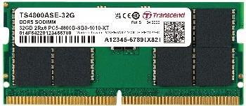 Transcend Jetram - Ddr5 - Modul - 32 Gb - So Dimm 262-Pin - 4800 Mhz / Pc5-38400 - Cl40 - 1.1 V - Ungepuffert - ON-Die Ecc (jm4800asE-32g)