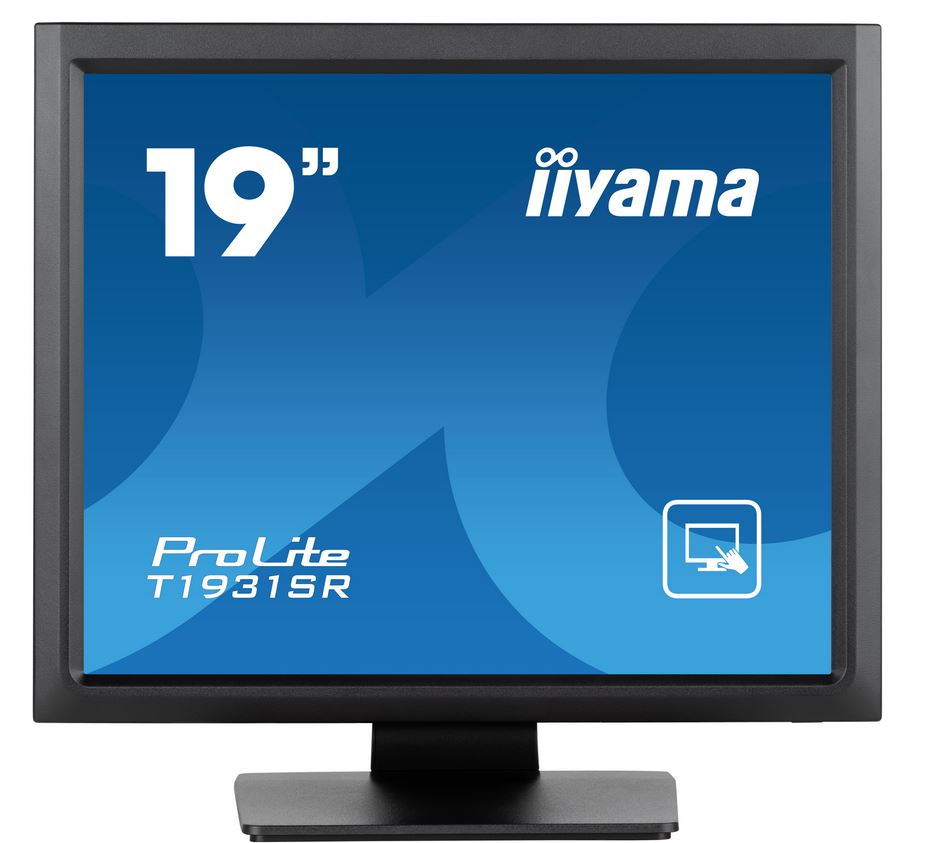 Iiyama Prolite T1931sR-B1s, 48,3cm (19''), Schwarz Touchmonitor (seitenverhältnis: 5:4), 48,3 Cm (19''), Resistiv, 1280x1024 Pixel, Vesa Mount (100x1