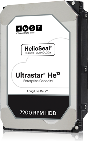 Western Digital / Hitachi Ultrastar Dc Hc520 Huh721212ale604 - Festplatte - 12 Tb - Intern - 3.5" (8.9 Cm) - Sata 6gb/s - 7200 U/min - Puffer: 256 mb