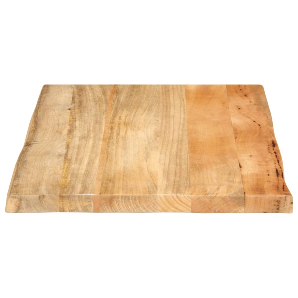 vidaXL Tablero de mesa borde natural madera maciza mango 70x60x3,8 cm - Image 4