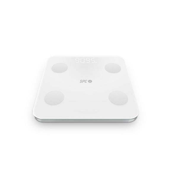 Bilancia Digitale da Bagno SPC Internet ATENEA FIT 3 Bianco Vetro Temperato 180 kg 50 x 50 x 28 cm