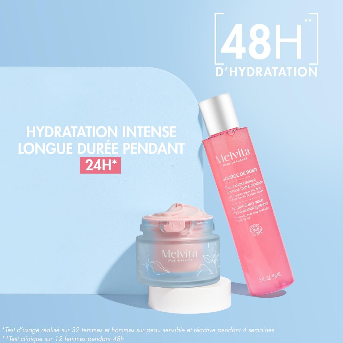 Crema Viso Melvita SOURCE DE ROSES 2 Pezzi - Image 3