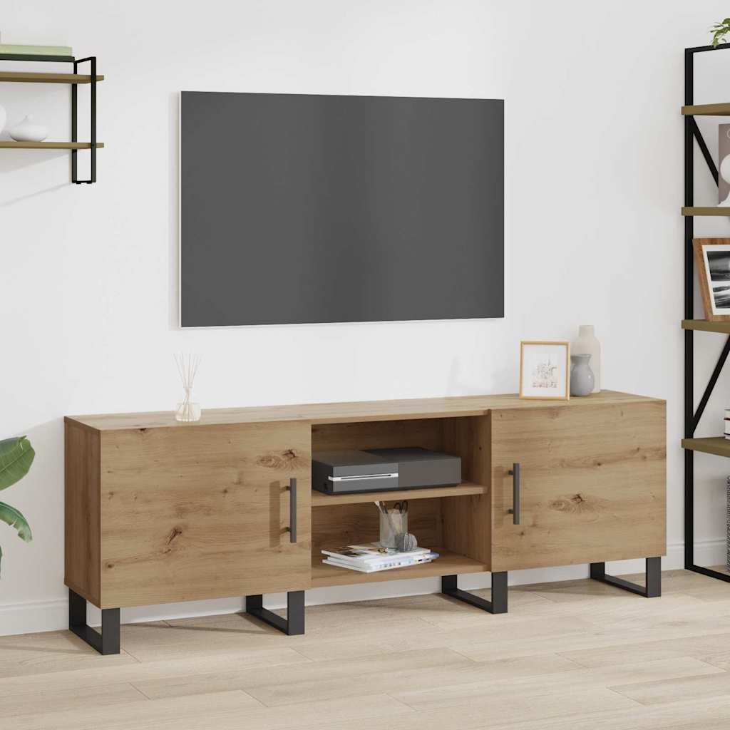 vidaXL Meuble TV Chêne artisanal 150 x 30 x 50 cm Bois d'ingénierie