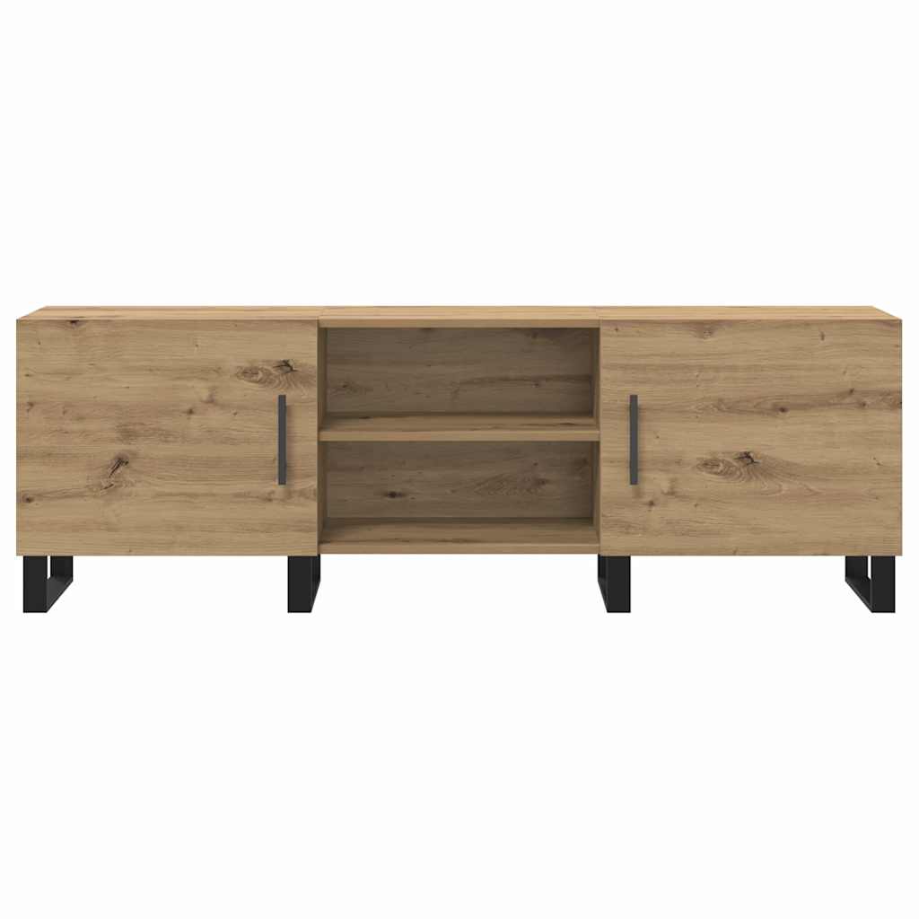 vidaXL Meuble TV Chêne artisanal 150 x 30 x 50 cm Bois d'ingénierie - Image 6