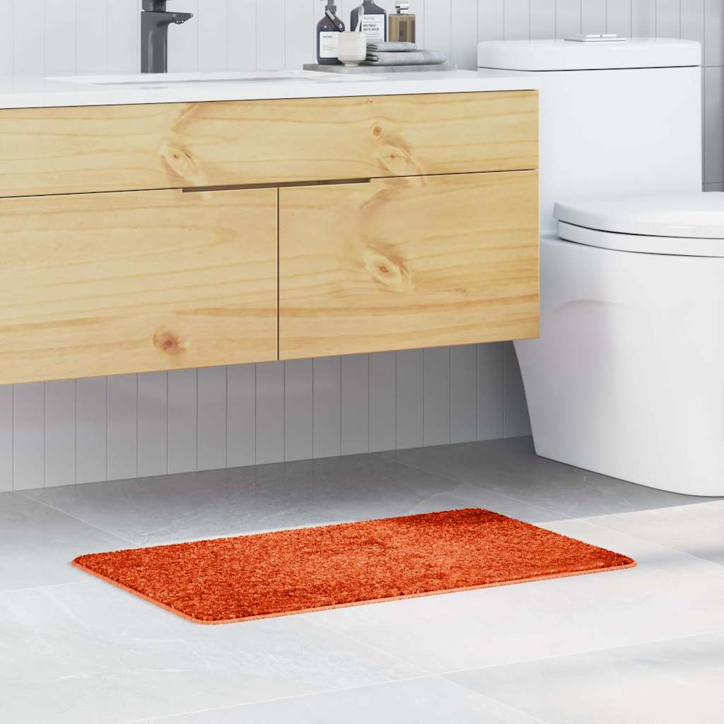 vidaXL Tapis de bain antidérapant Orange 50 x 80 cm PP
