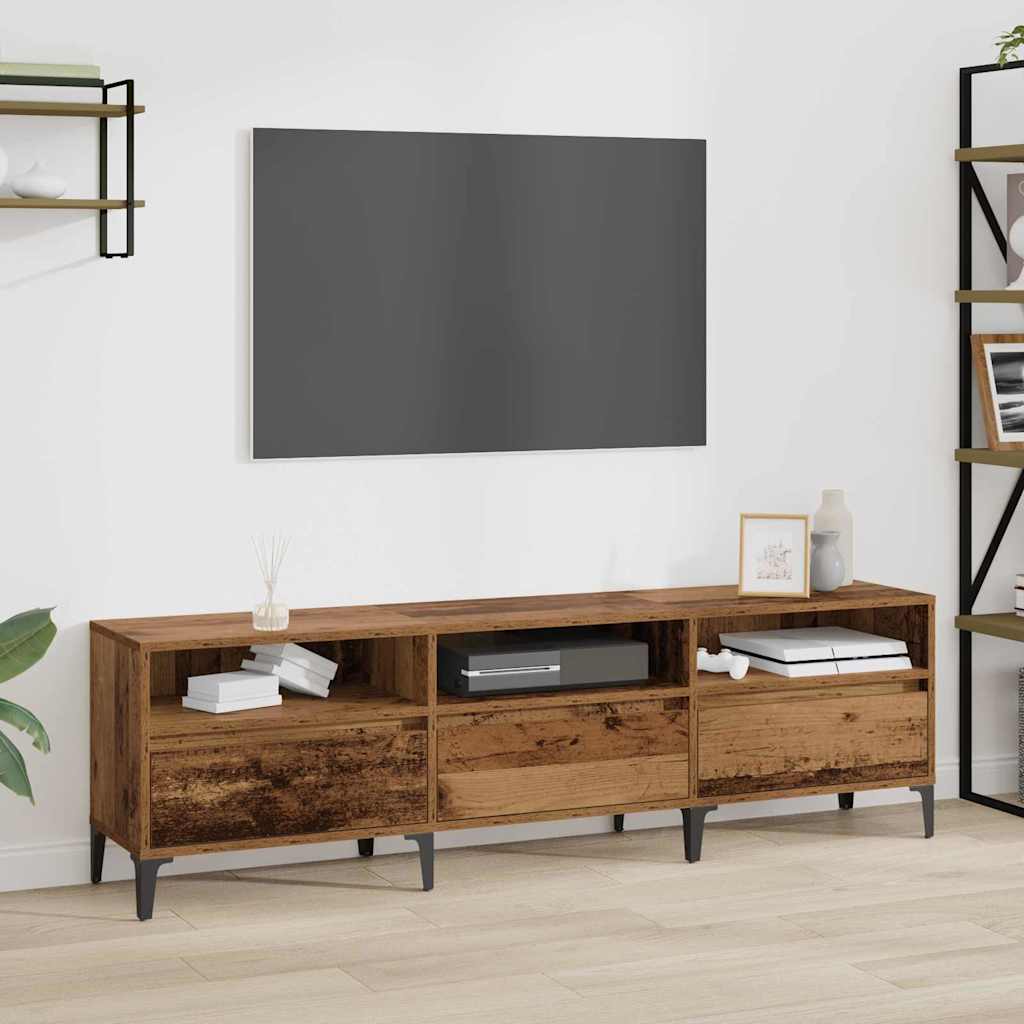 vidaXL Gabinete de TV con cajón Madera Vieja 150 x 30 x 45 cm