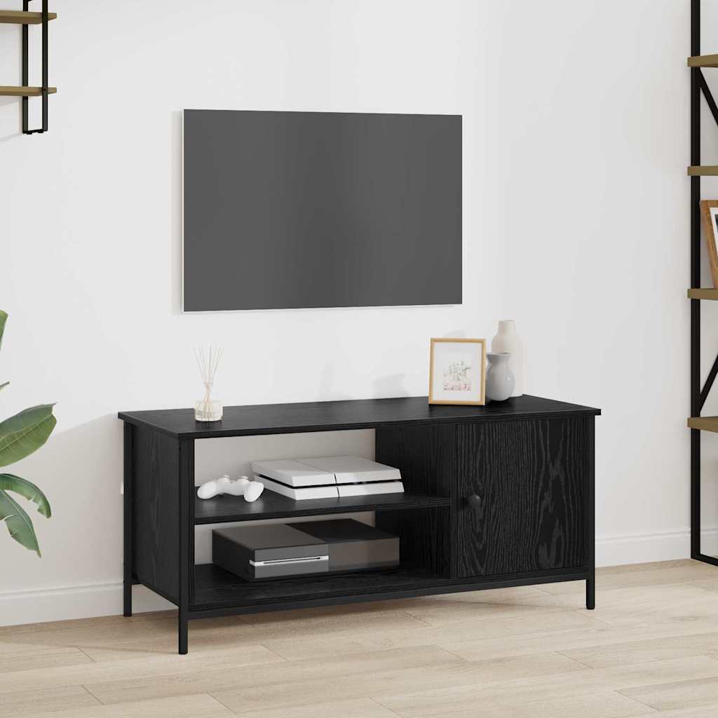 vidaXL Gabinete de TV Roble Negro 100 x 40 x 45 cm
