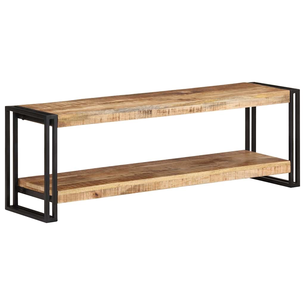 vidaXL Mueble para TV de madera maciza de mango rugosa 120x30x40 cm