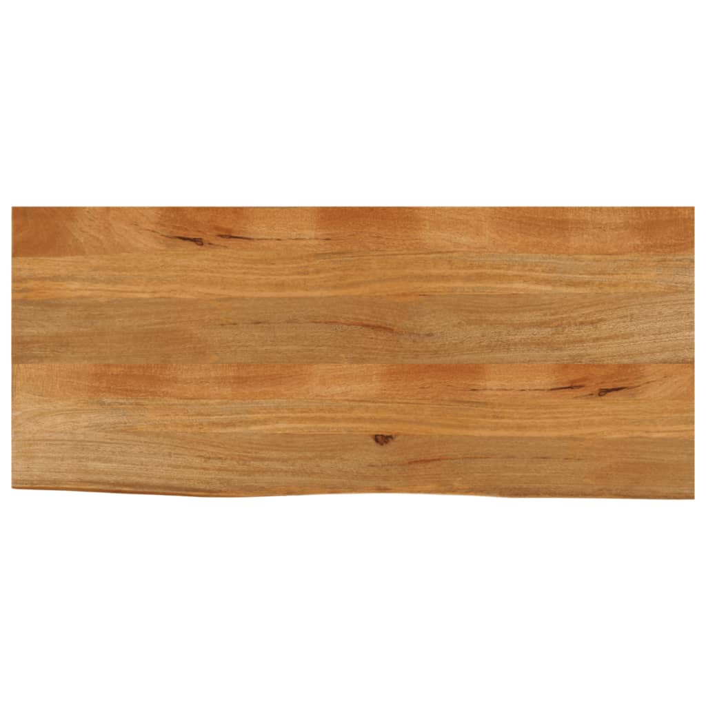 vidaXL Tablero de mesa borde natural madera maciza mango 140x60x3,8 cm