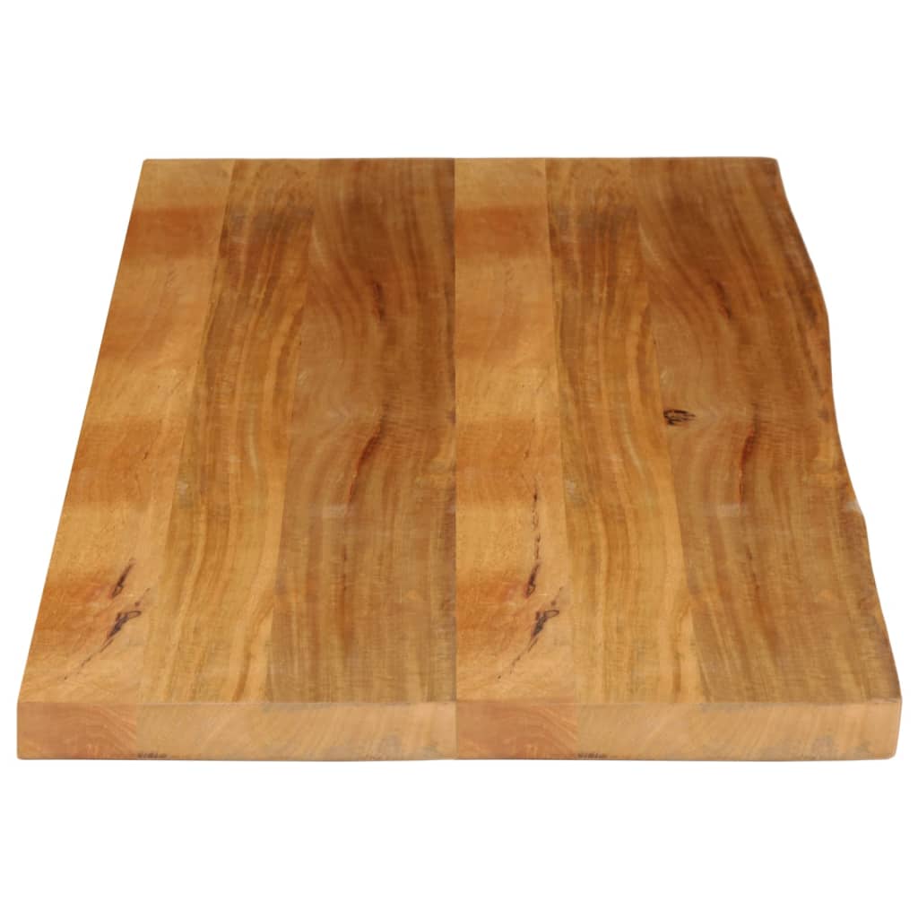 vidaXL Tablero de mesa borde natural madera maciza mango 140x60x3,8 cm - Image 4