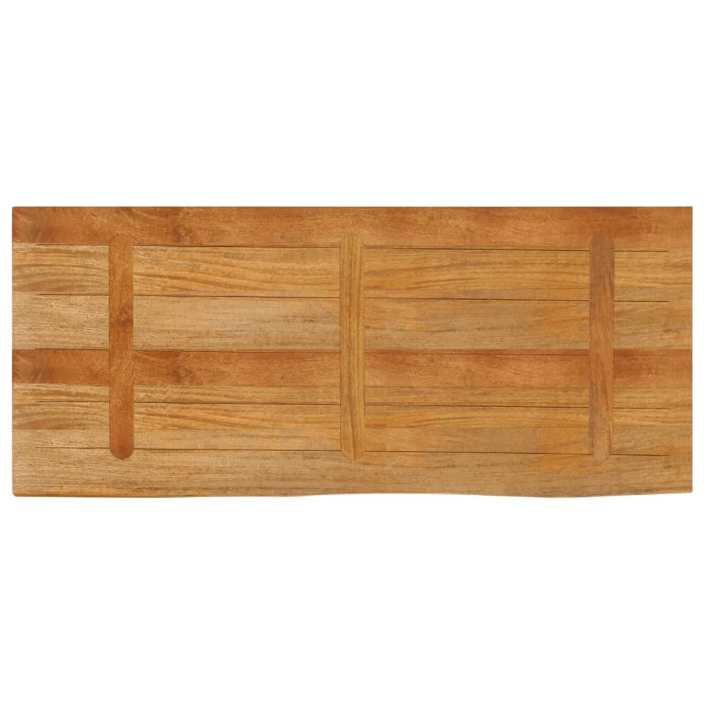 vidaXL Tablero de mesa borde natural madera maciza mango 140x60x3,8 cm - Image 5