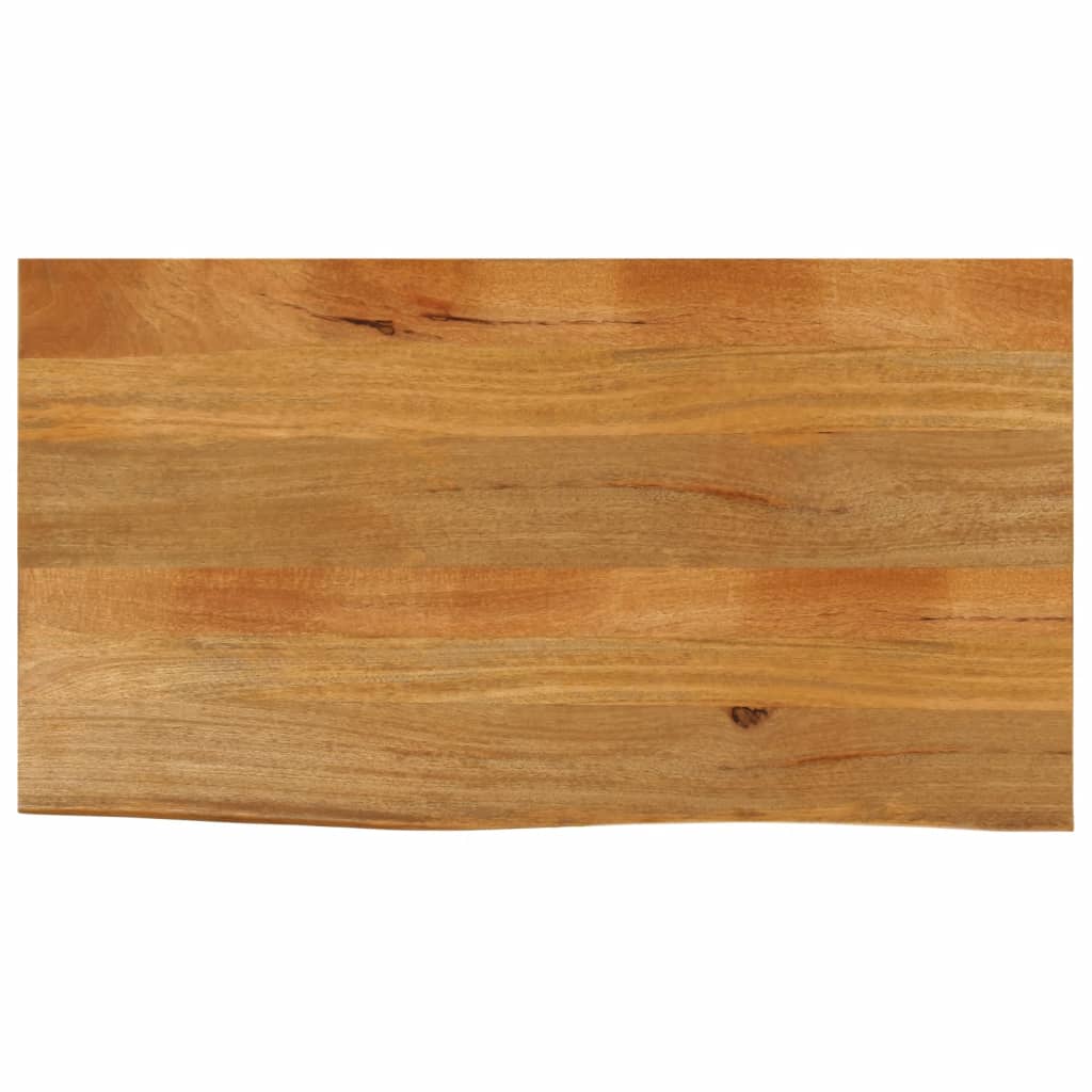 vidaXL Tablero de mesa borde natural madera maciza mango 120x60x3,8 cm