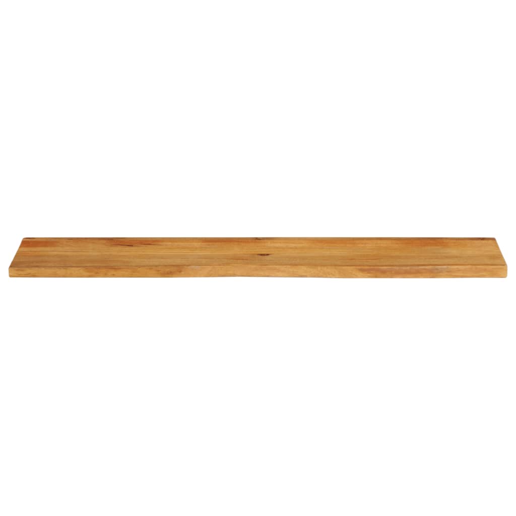 vidaXL Tablero de mesa borde natural madera maciza mango 140x20x3,8 cm - Image 3