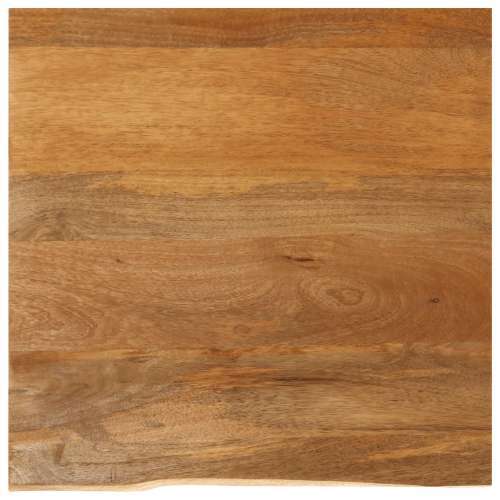 vidaXL Tablero de mesa borde natural madera maciza mango 60x60x3,8 cm
