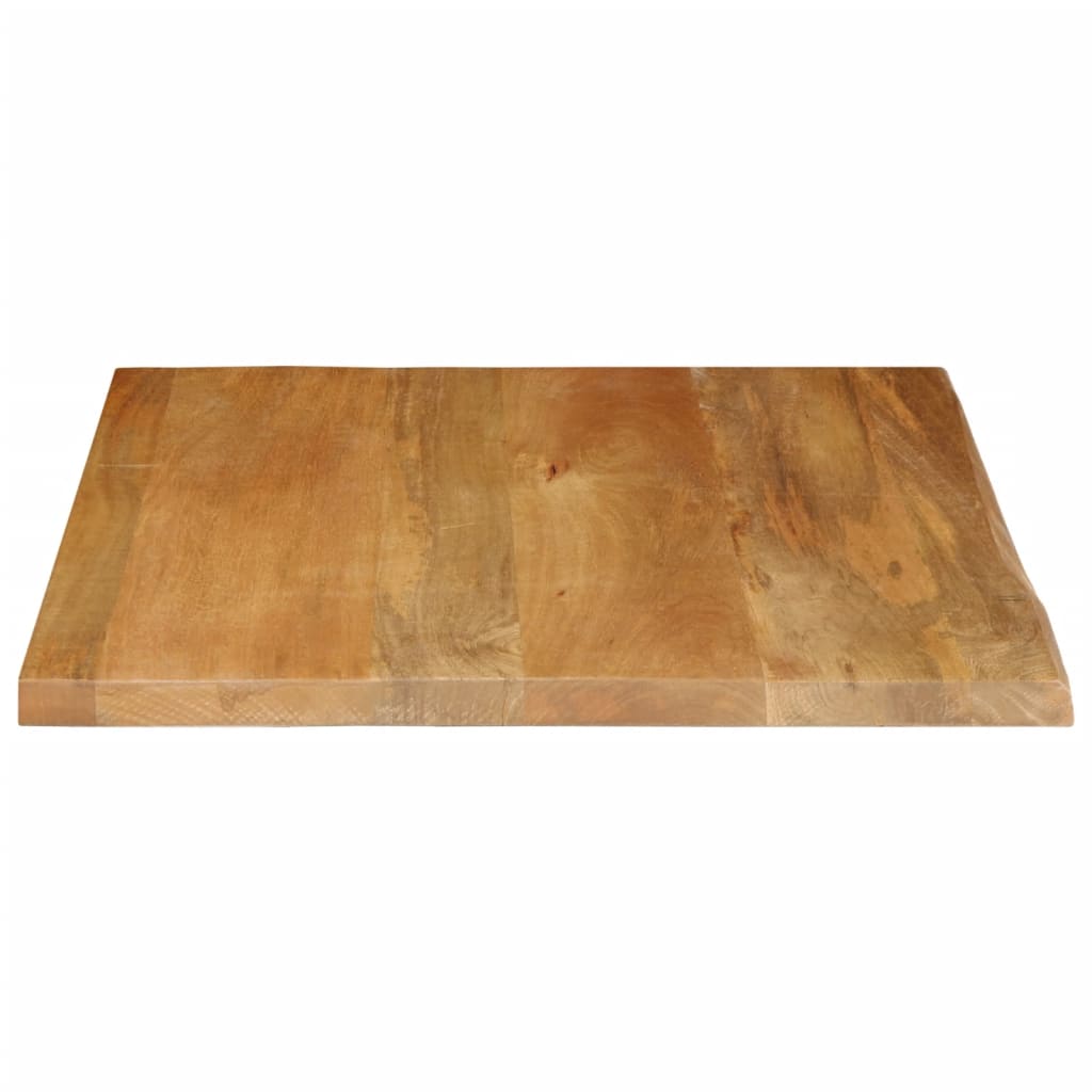 vidaXL Tablero de mesa borde natural madera maciza mango 60x60x3,8 cm - Image 4