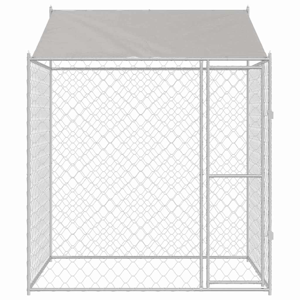 vidaXL Jaula para perro 200 x 200 x 258 cm acero y PE - Image 4