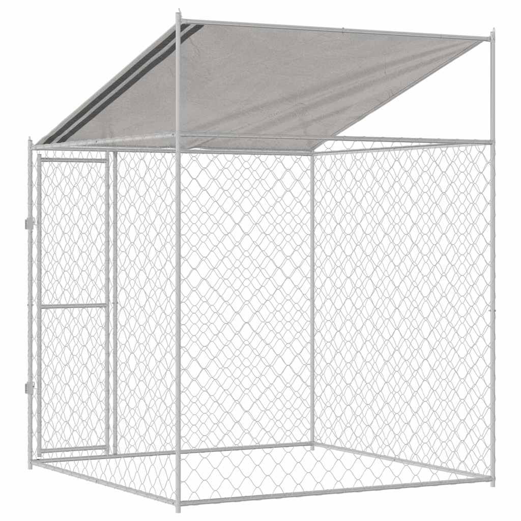 vidaXL Jaula para perro 200 x 200 x 258 cm acero y PE - Image 6