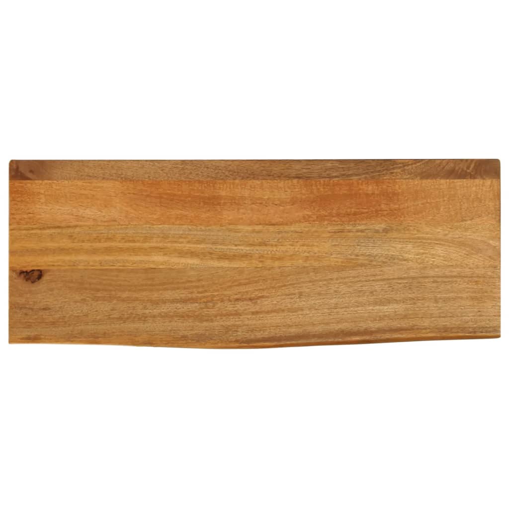 vidaXL Tablero de mesa borde natural madera maciza mango 90x40x3,8 cm