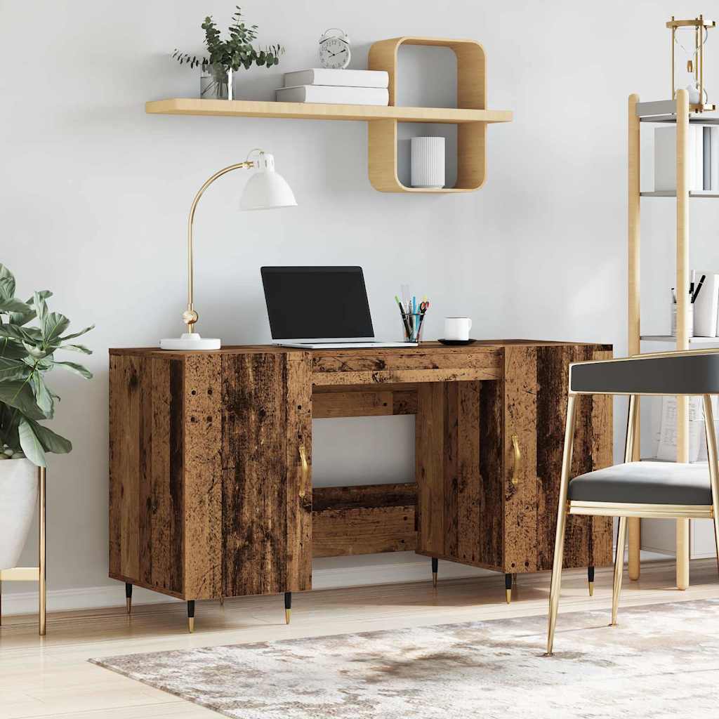 vidaXL Escritorio Madera vieja 140 x 50 x 75 cm Madera contrachapada