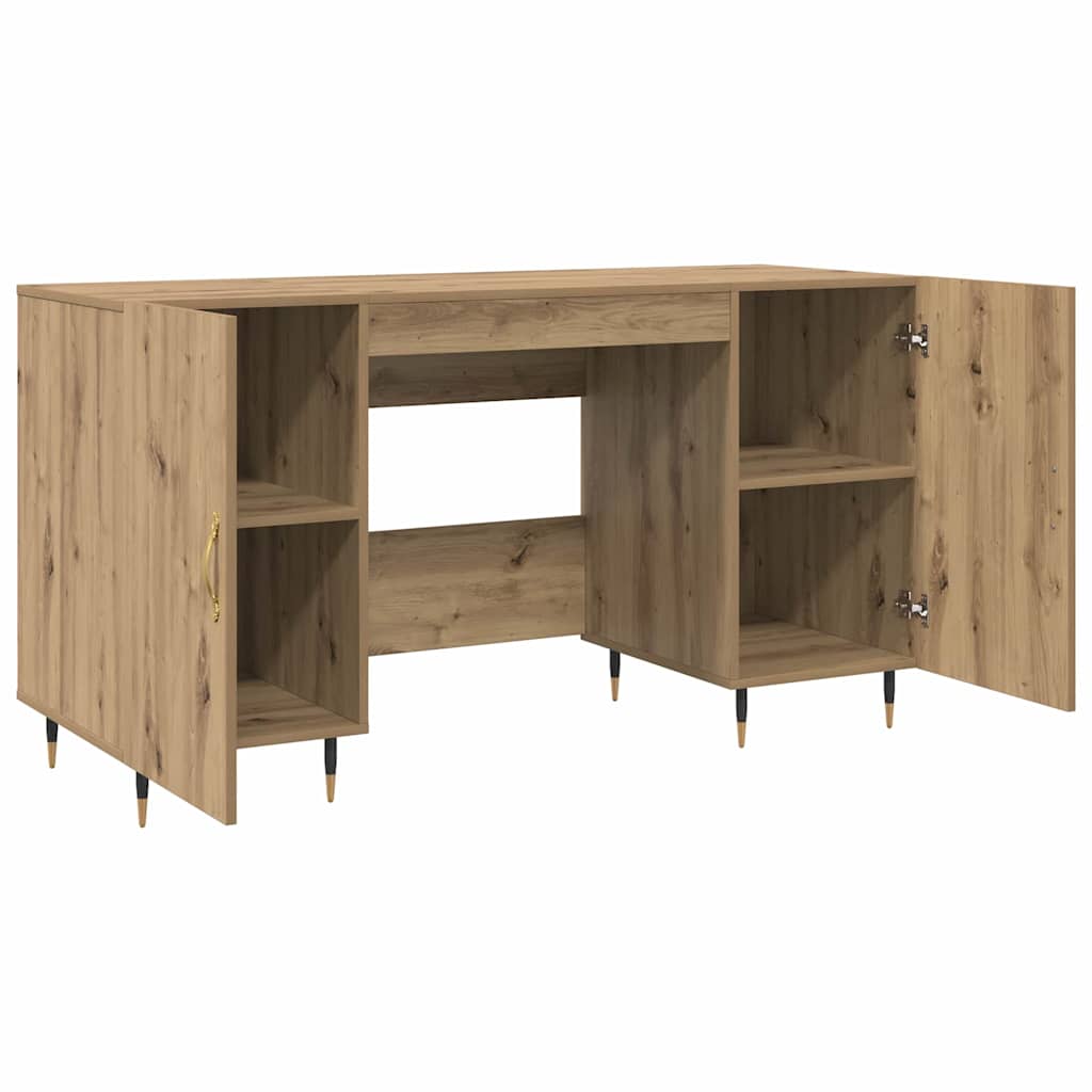 vidaXL Escritorio Roble artisan 140 x 50 x 75 cm Madera contrachapada - Image 5