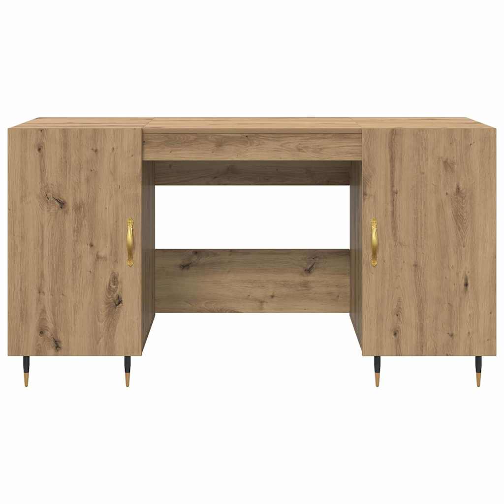 vidaXL Escritorio Roble artisan 140 x 50 x 75 cm Madera contrachapada - Image 6