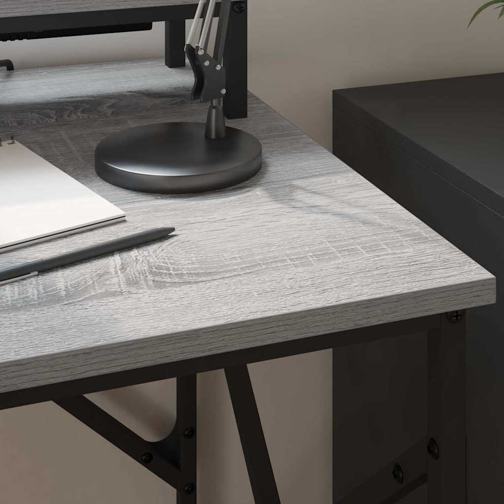 vidaXL Escritorio Gris sonoma 100 x 50 x 86.5 cm Madera contrachapada - Image 6